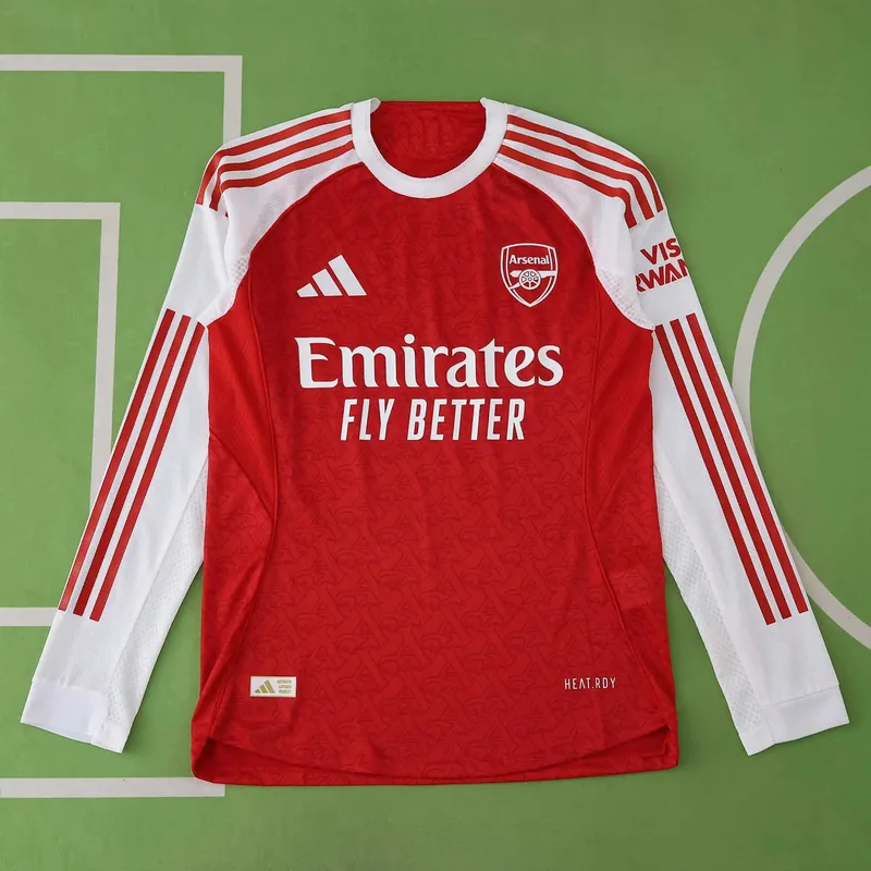2025/26 Arsenal Home Long Sleeve Jersey (Player Version)