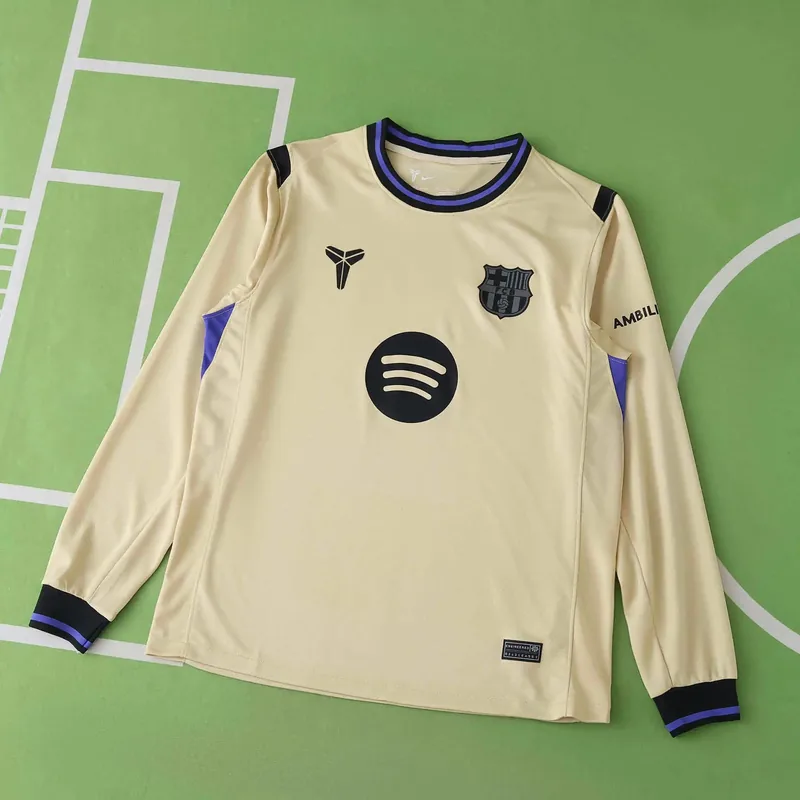 2025/26 Barcelona Away Long Sleeve Jersey (Fan Version)