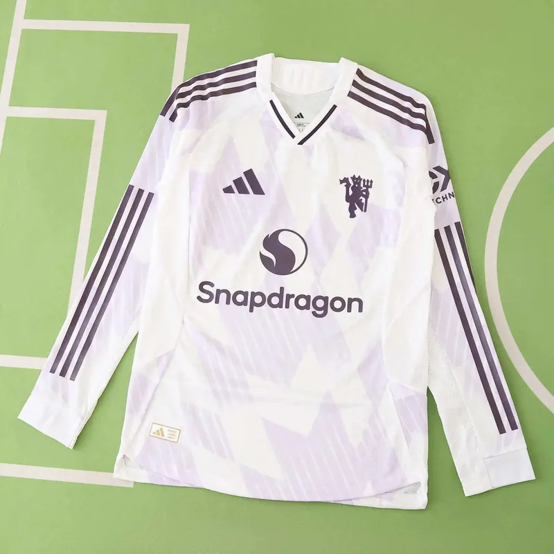 2025/26 Manchester United Away Long Sleeve Jersey (Player Version)