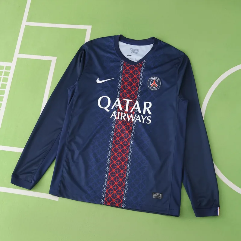 2025/26 Paris Saint-Germain Home Long Sleeve Jersey (Fan Version)