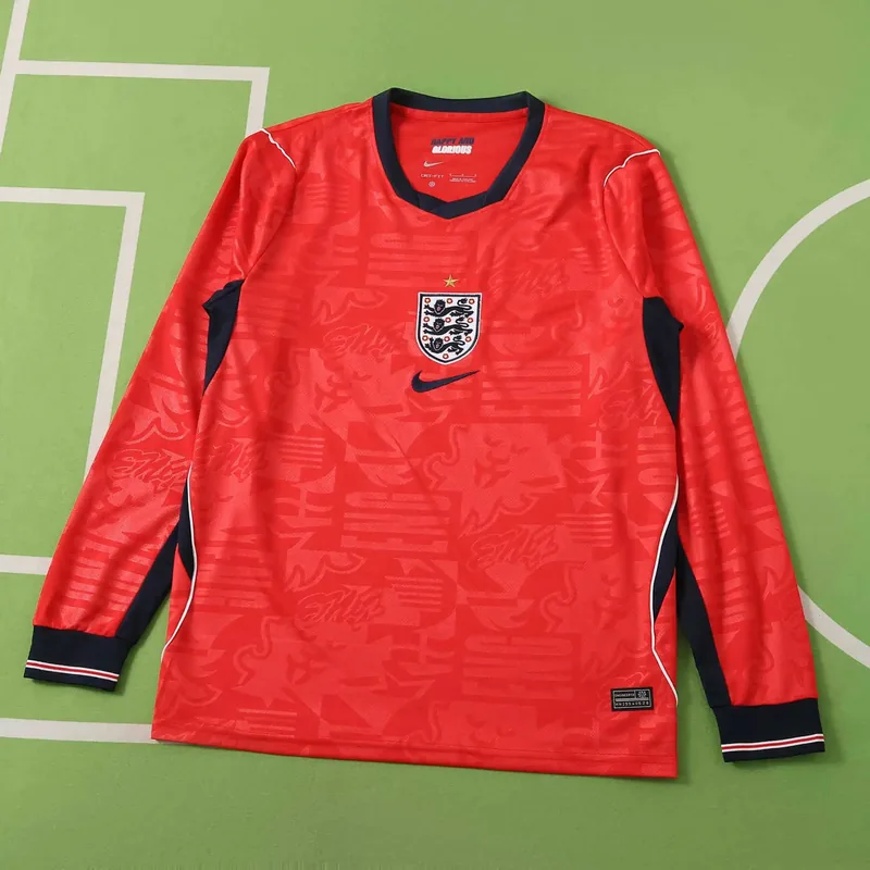 2026 England Away Long Sleeve Jersey (Fan Version)