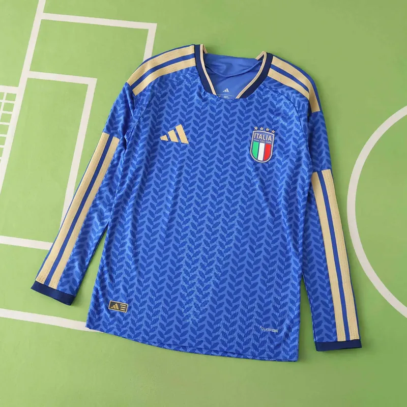 2026 Italy Home Long Sleeve Jersey (Player Version)