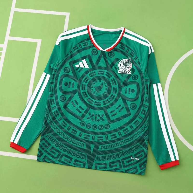 2026 Mexico Home Long Sleeve Jersey (Fan Version)