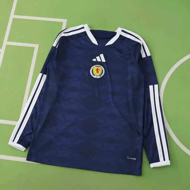 2026 Scotland Home Long Sleeve Jersey (Player Version)