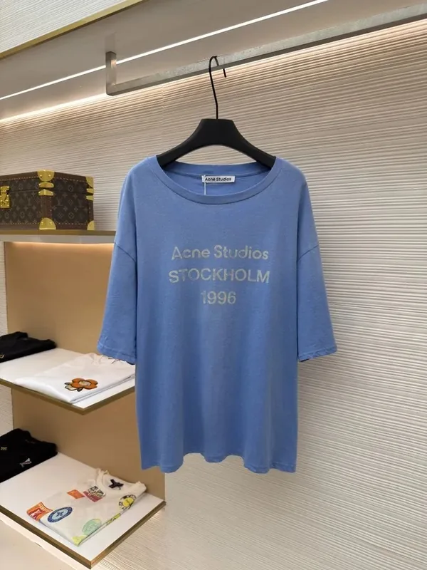 Acne Blue T-Shirt Women Ver.A