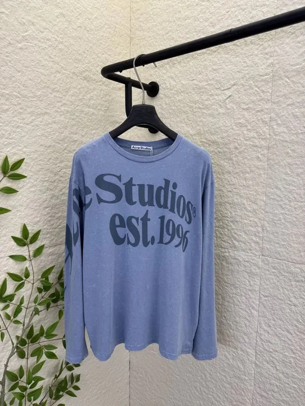Acne Blue T-Shirt Women Ver.B