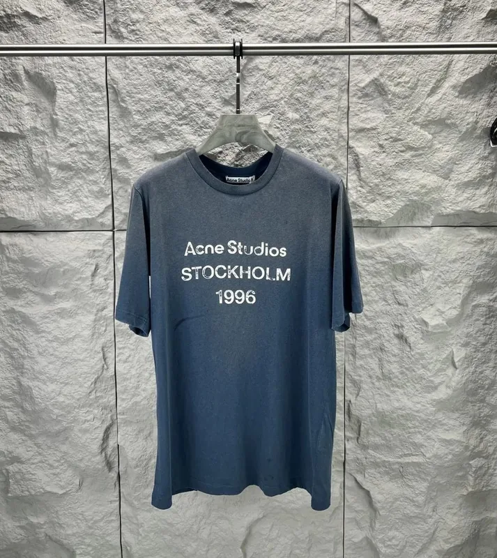 Acne Blue T-Shirt Women Ver.B