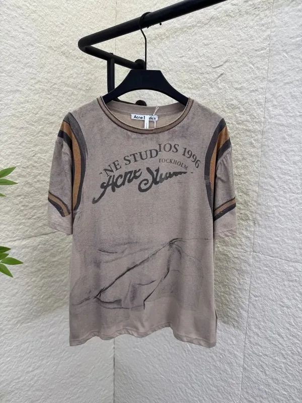 Acne Brown T-Shirt Women Ver.B