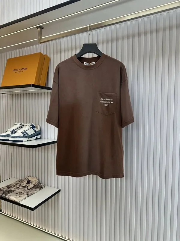 Acne Brown T-Shirt Women Ver.D