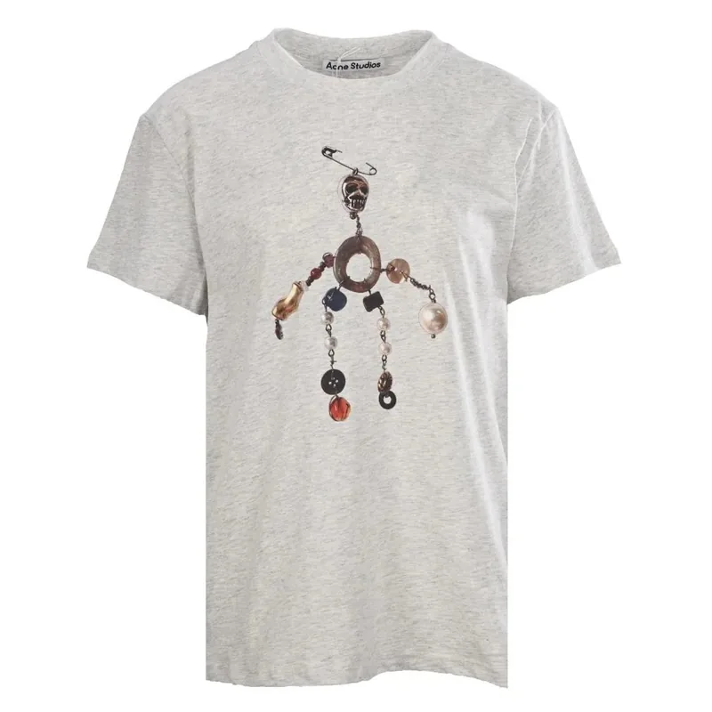 Acne Gray T-Shirt Women Ver.A
