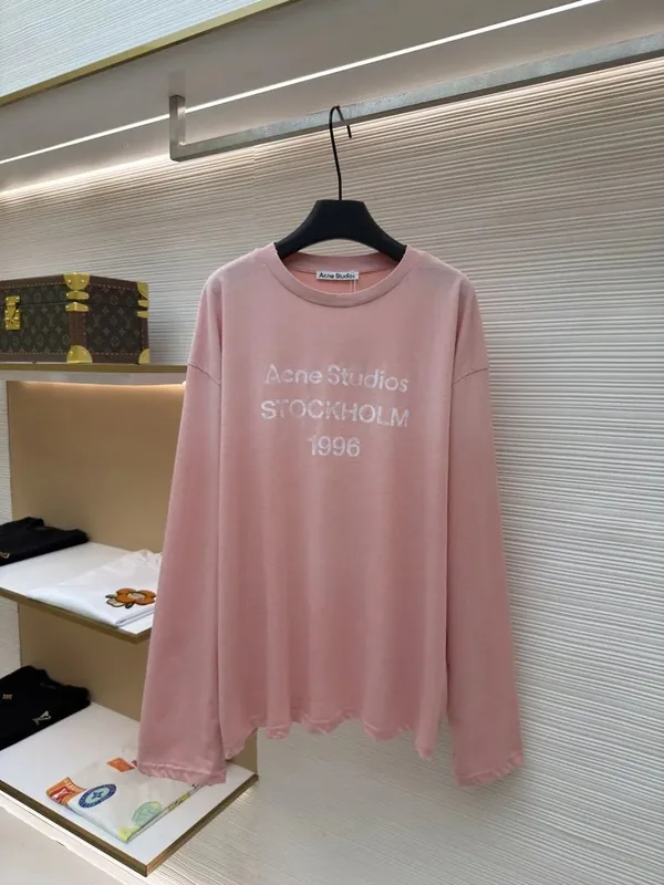 Acne Pink T-Shirt Women Ver.A