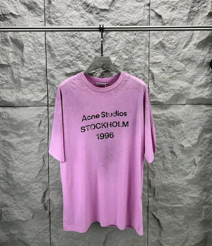 Acne Pink T-Shirt Women Ver.A