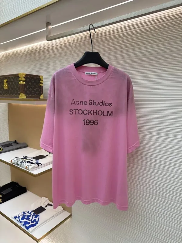 Acne Pink T-Shirt Women Ver.D