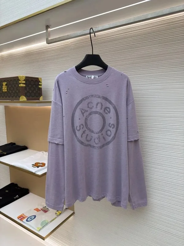 Acne Purple T-Shirt Women