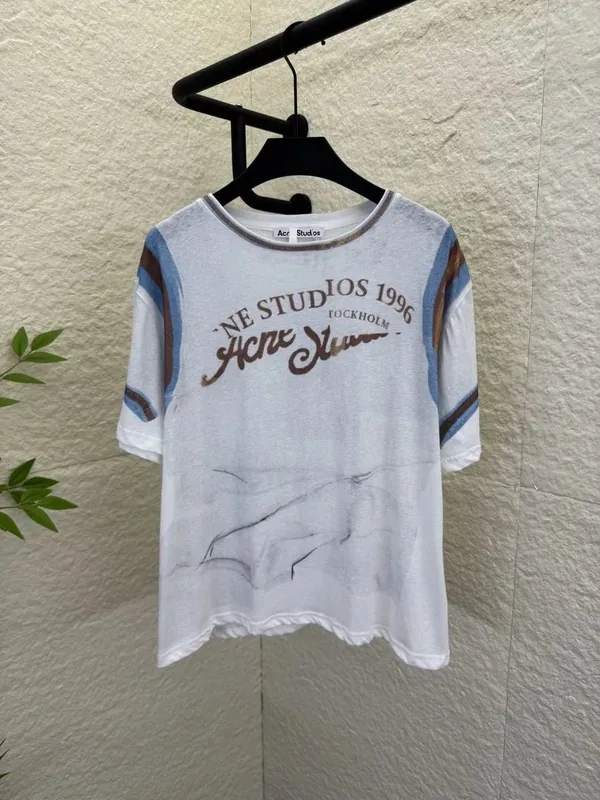 Acne White T-Shirt Women Ver.B