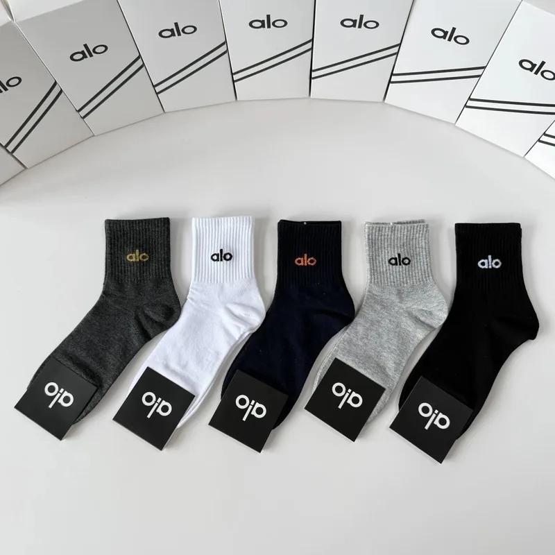 ALO Crew Socks 5-Pair Box Ver.A