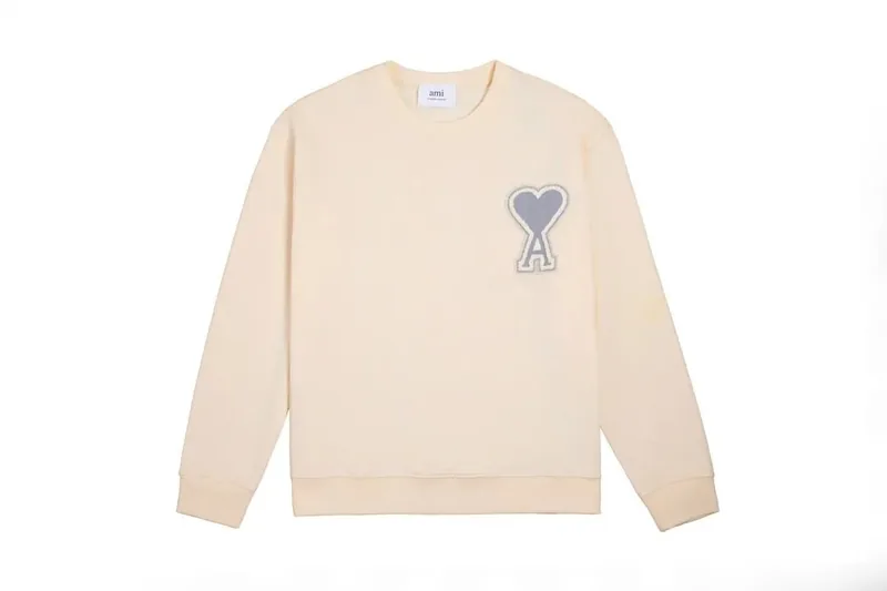 Ami Paris Beige Hoodie Women