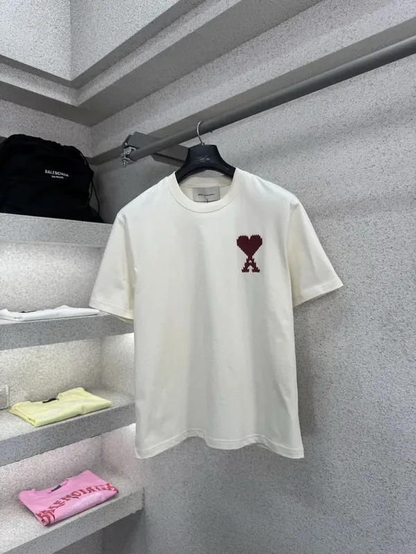 Ami Paris Beige T-Shirt Ver.D