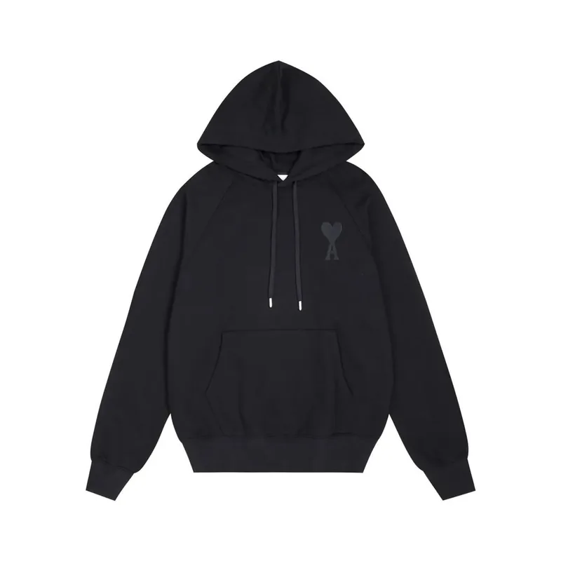 Ami Paris Black Hoodie Women Ver.A