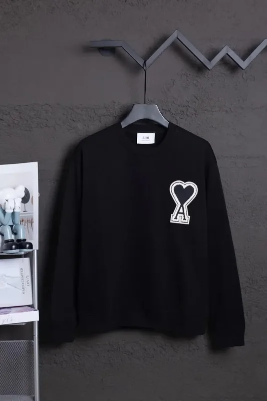 Ami Paris Black Hoodie Women Ver.A