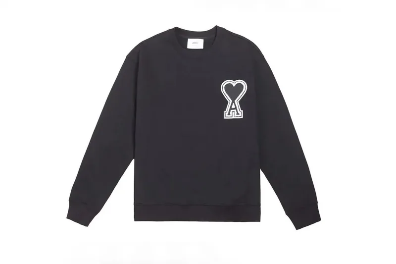 Ami Paris Black Hoodie Women Ver.B