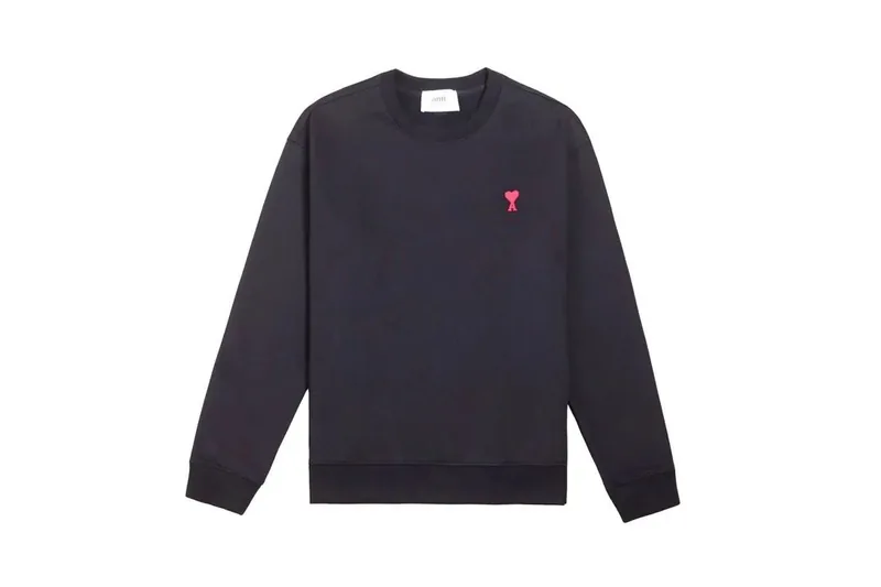 Ami Paris Black Hoodie Women Ver.C