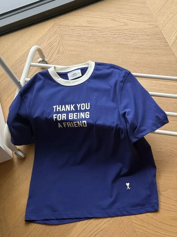 Ami Paris Blue T-Shirt Women