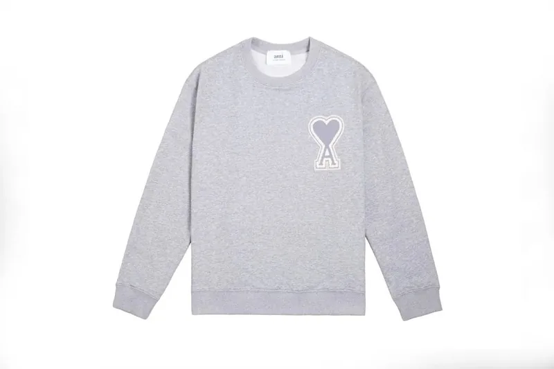 Ami Paris Gray Hoodie Women Ver.B