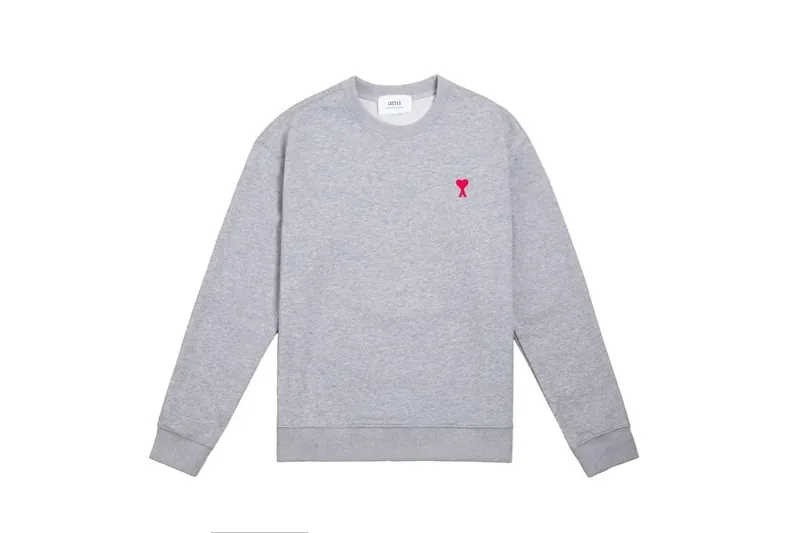 Ami Paris Gray Hoodie Women Ver.B