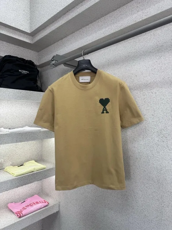 Ami Paris Khaki T-Shirt