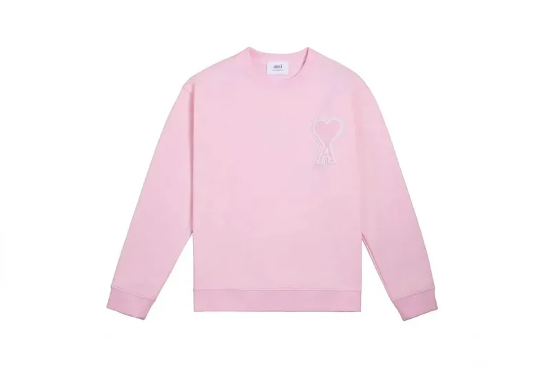 Ami Paris Pink Hoodie Women Ver.B
