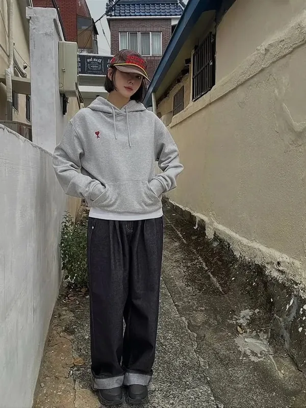 Ami Paris Red Hoodie Ver.C
