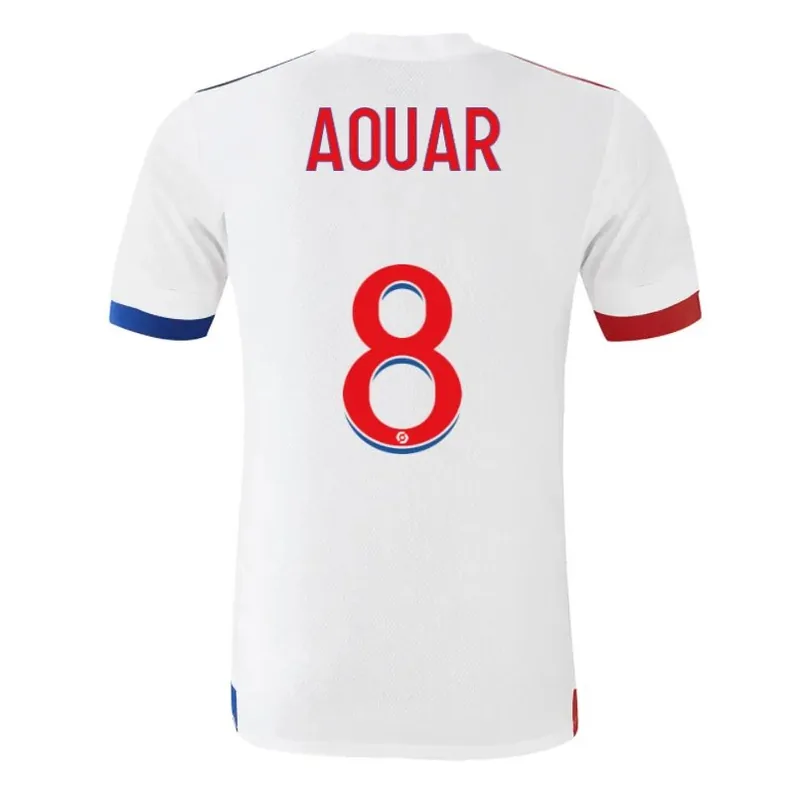 Aouar 8 Olympique Lyonnais 20/21 Home Jersey