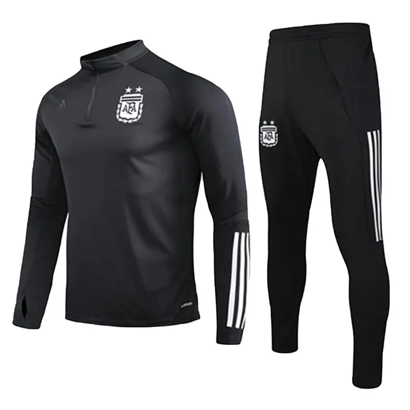 Argentina 2020 1 4 Zip Tracksuit Black