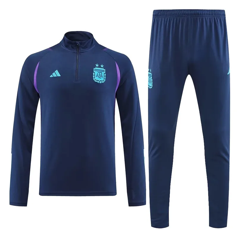 Argentina 2022 1 4 Zip Tracksuit Royal