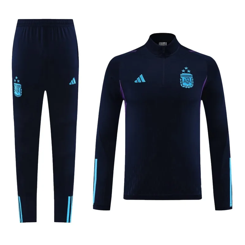 Argentina 1 4 Zip Tracksuit 2023 24 Navy — photo 1