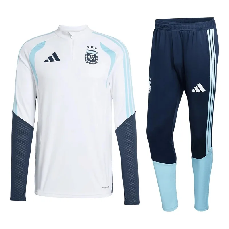 Argentina 2026 1 4 Zip Tracksuit White