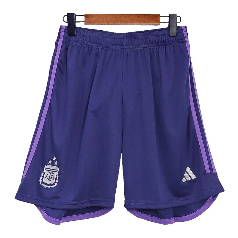 Argentina Away Soccer Shorts 2022 Three Stars — photo 1