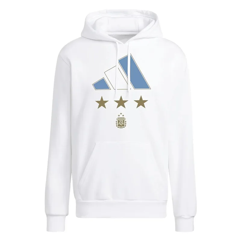 Argentina 2022 Three Stars Winners Sweater Hoodie White