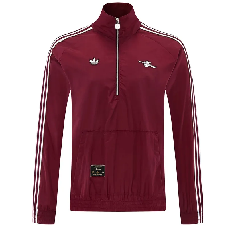 Arsenal 2026 1 2 Zipper Windbreaker Jacket Red