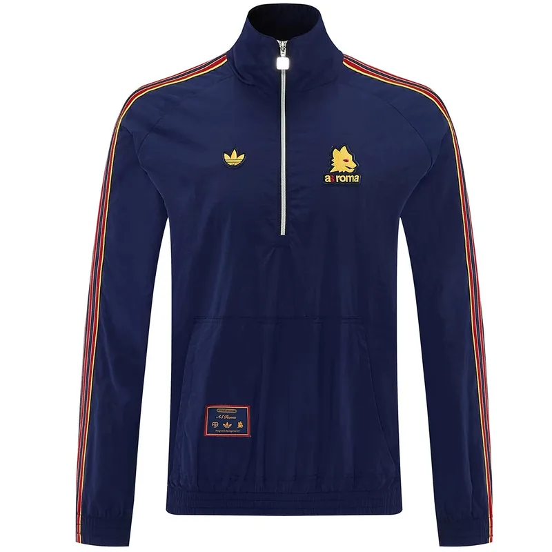 Roma 2026 AS 1 2 Zipper Windbreaker Jacket Navy