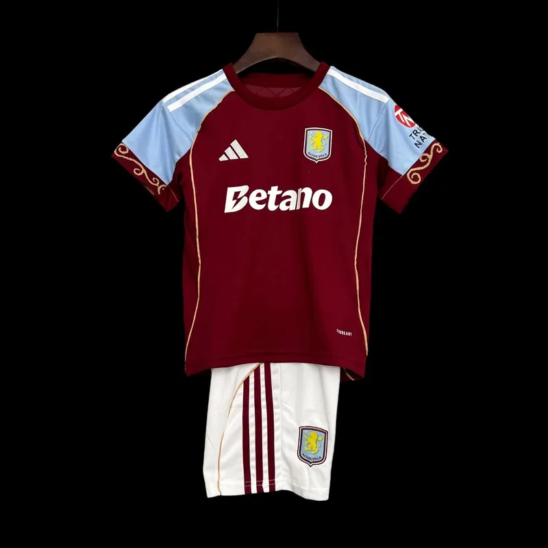 Aston Villa 25/26 Home Jersey - Kids