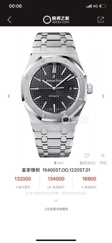 Audemars Piguet Royal Oak 15400 Automatic Watch 41mm