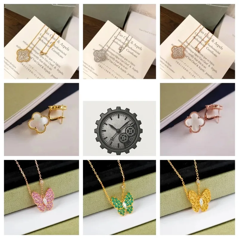 Van Cleef Clover Butterfly Jewelry Set