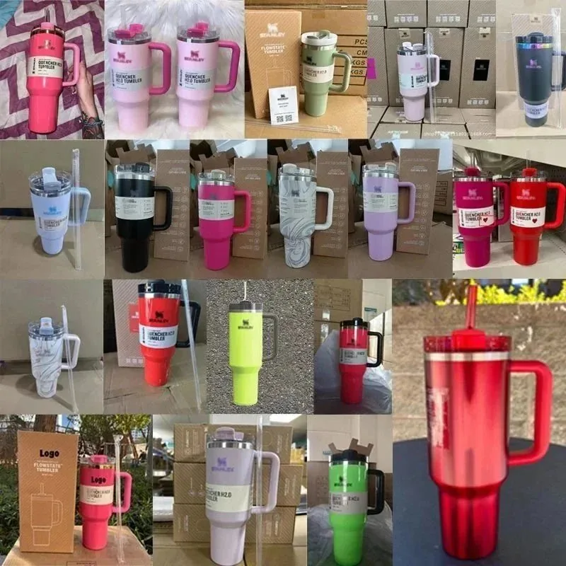 Stanley Insulated Stainless Steel Tumbler with Handle and St