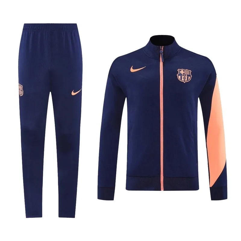 Barcelona 2025 Jacket Tracksuit 26 Navy Orange