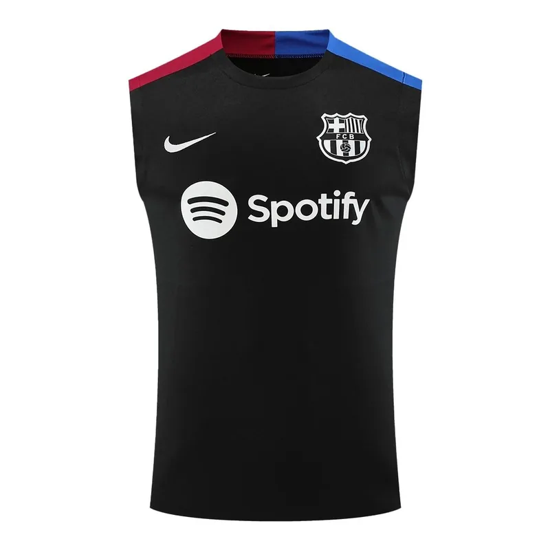 Barcelona Pre Match Sleeveless Top 2024 25 Black — photo 1