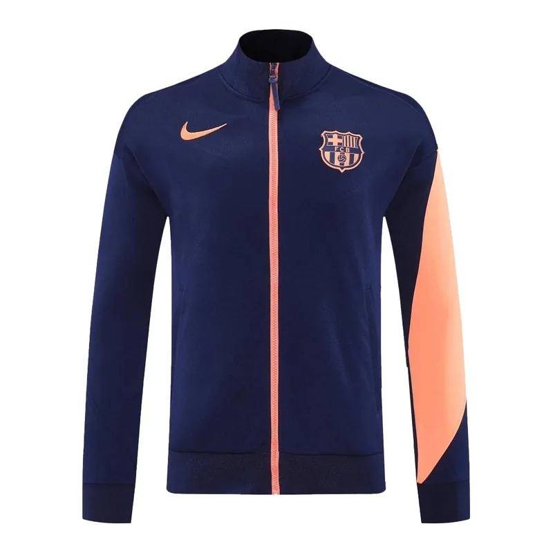 Barcelona 2025 Track Jacket 26 Navy Orange