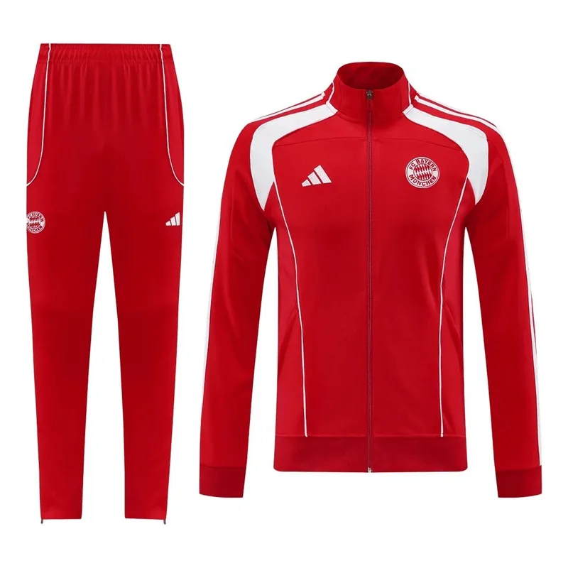 Bayern Munich Jacket Tracksuit 2025 26 Red