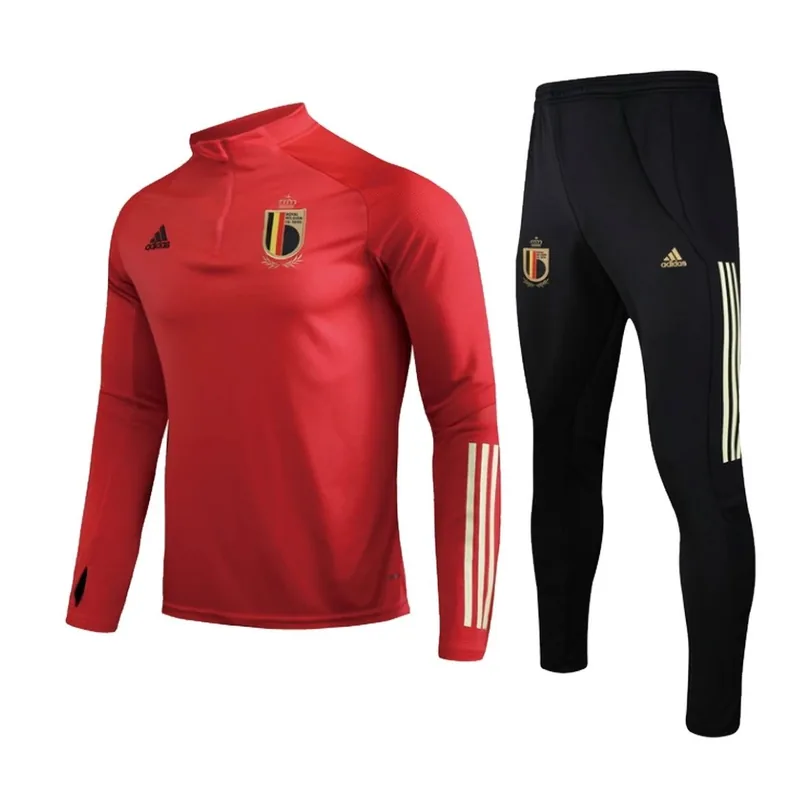 Belgium 2021 1 4 Zip Tracksuit 22 Kids Red